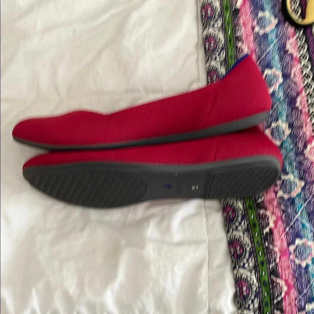 Rothy's Women's Scarlet and Blue Flats